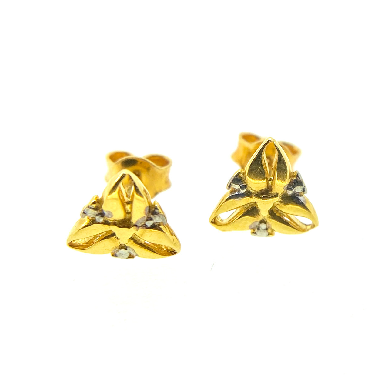 22K Gold Earrings With Cz for Baby - 235-GER11206 in 2.850 Grams